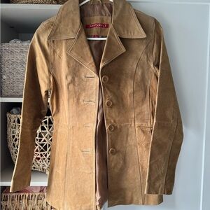 Vintage Tan Suede Women's Jacket